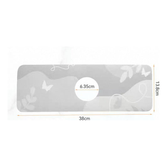 Alfombra Para Baño Alfombrilla Para Bacha Gris Marriposa