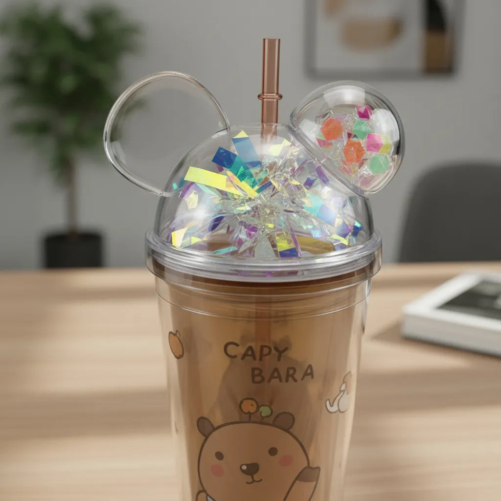 Vaso Con Tapa Capybara 450ml