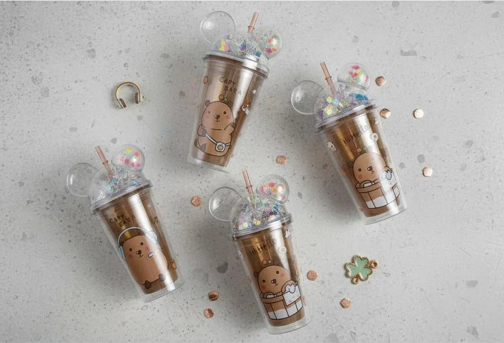 Vaso Con Tapa Capybara 450ml