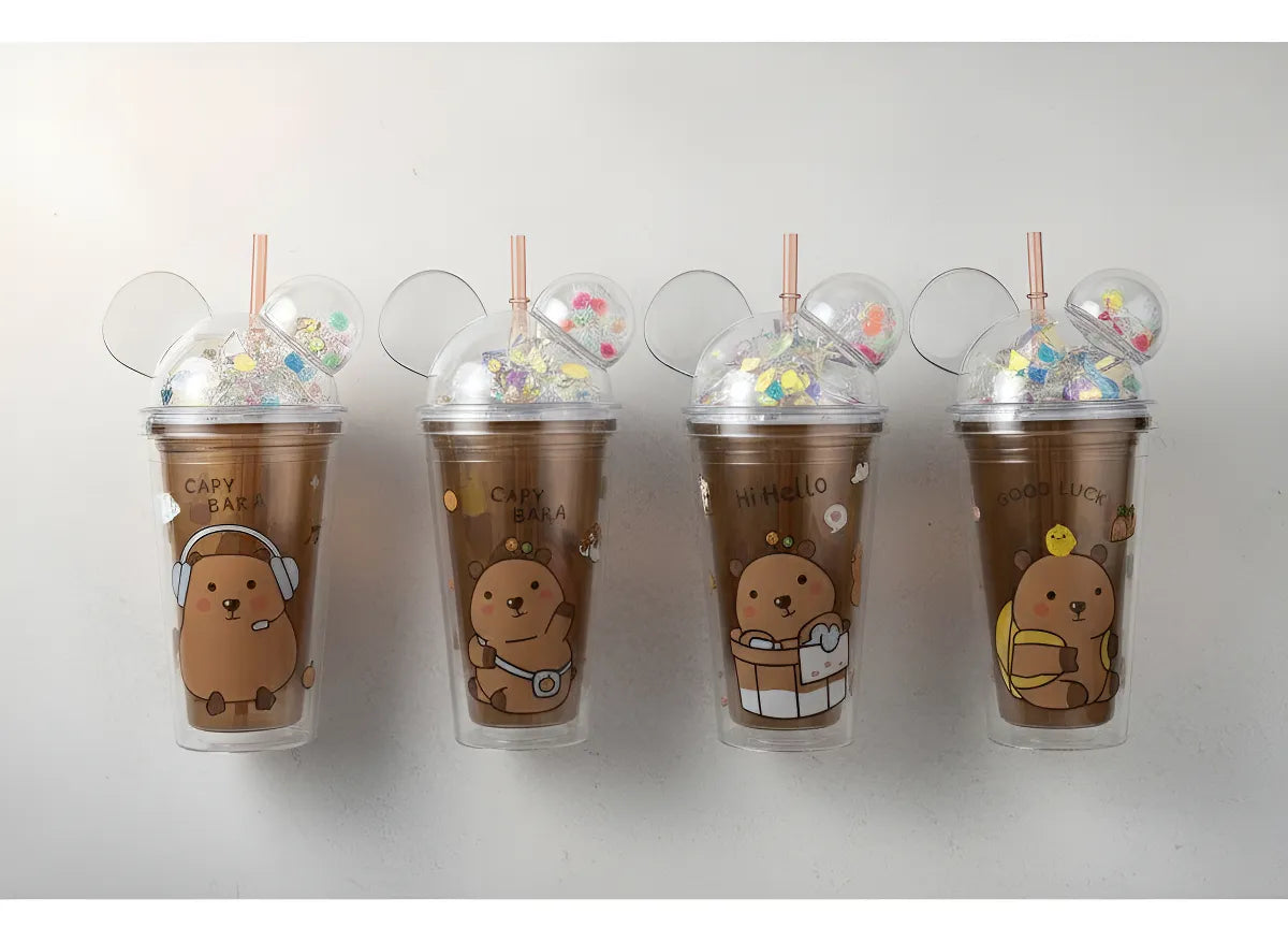 Vaso Con Tapa Capybara 450ml