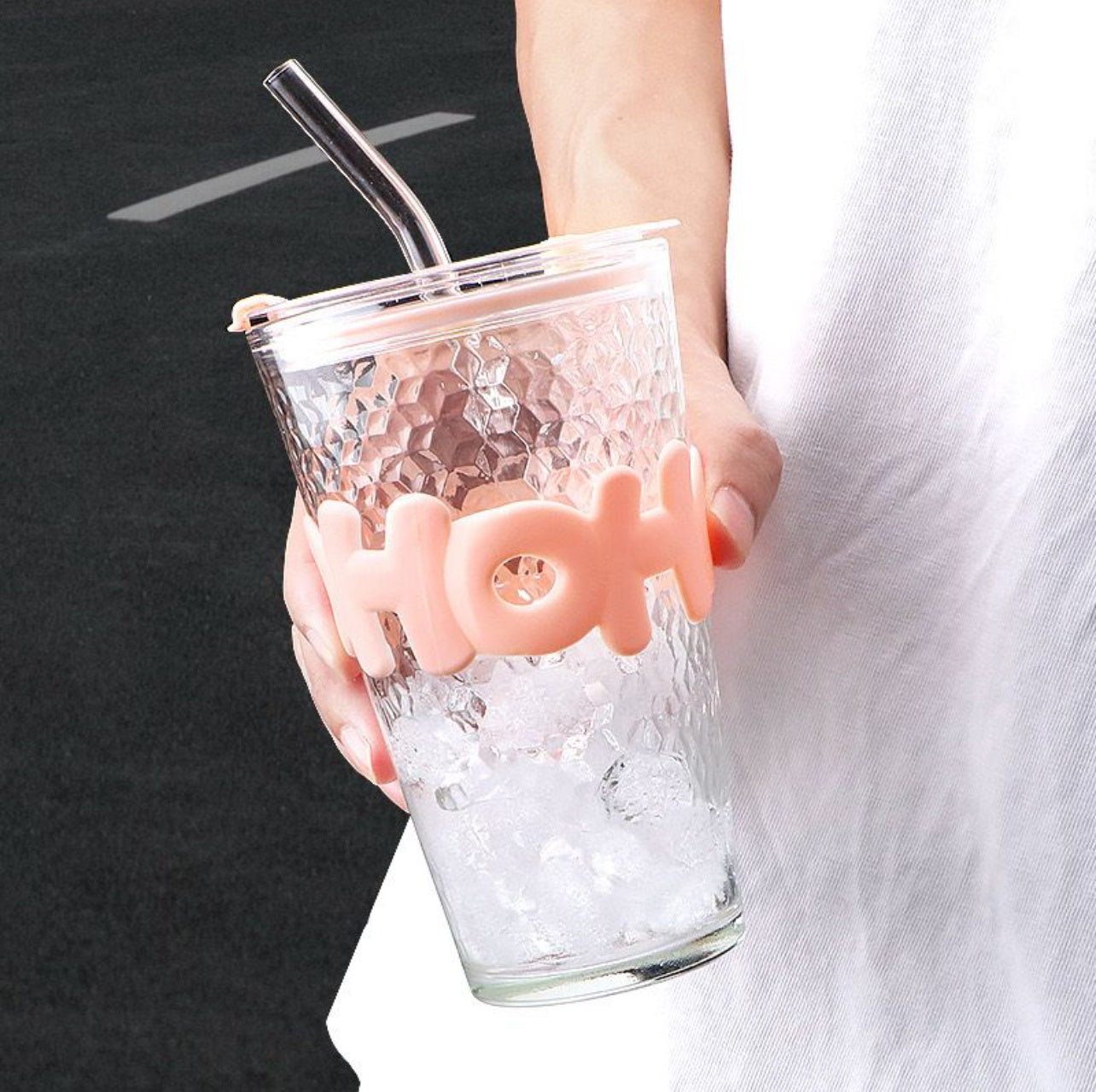 VASO VIDRIO CON SOBRETE 500ML