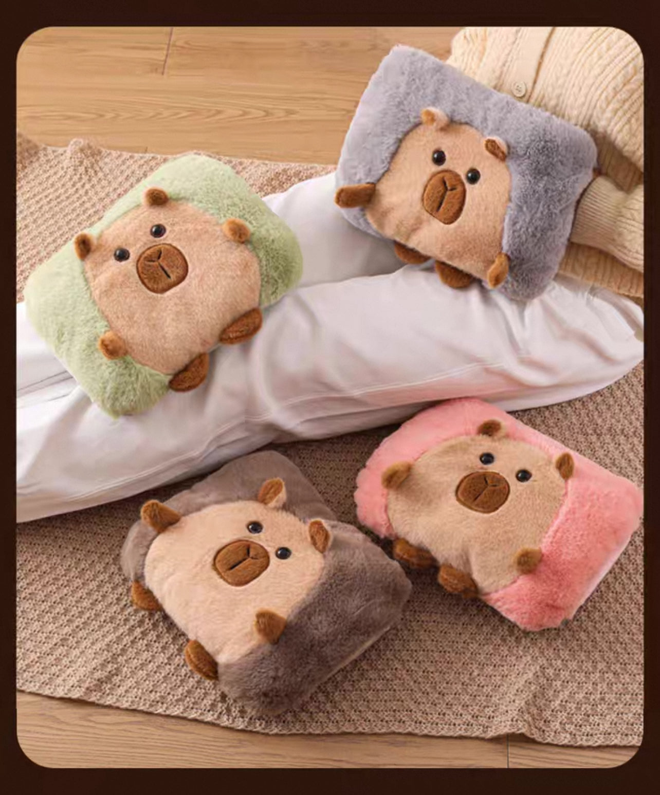 Bolsa Agua Caliente Eletrico Recargable Capybara