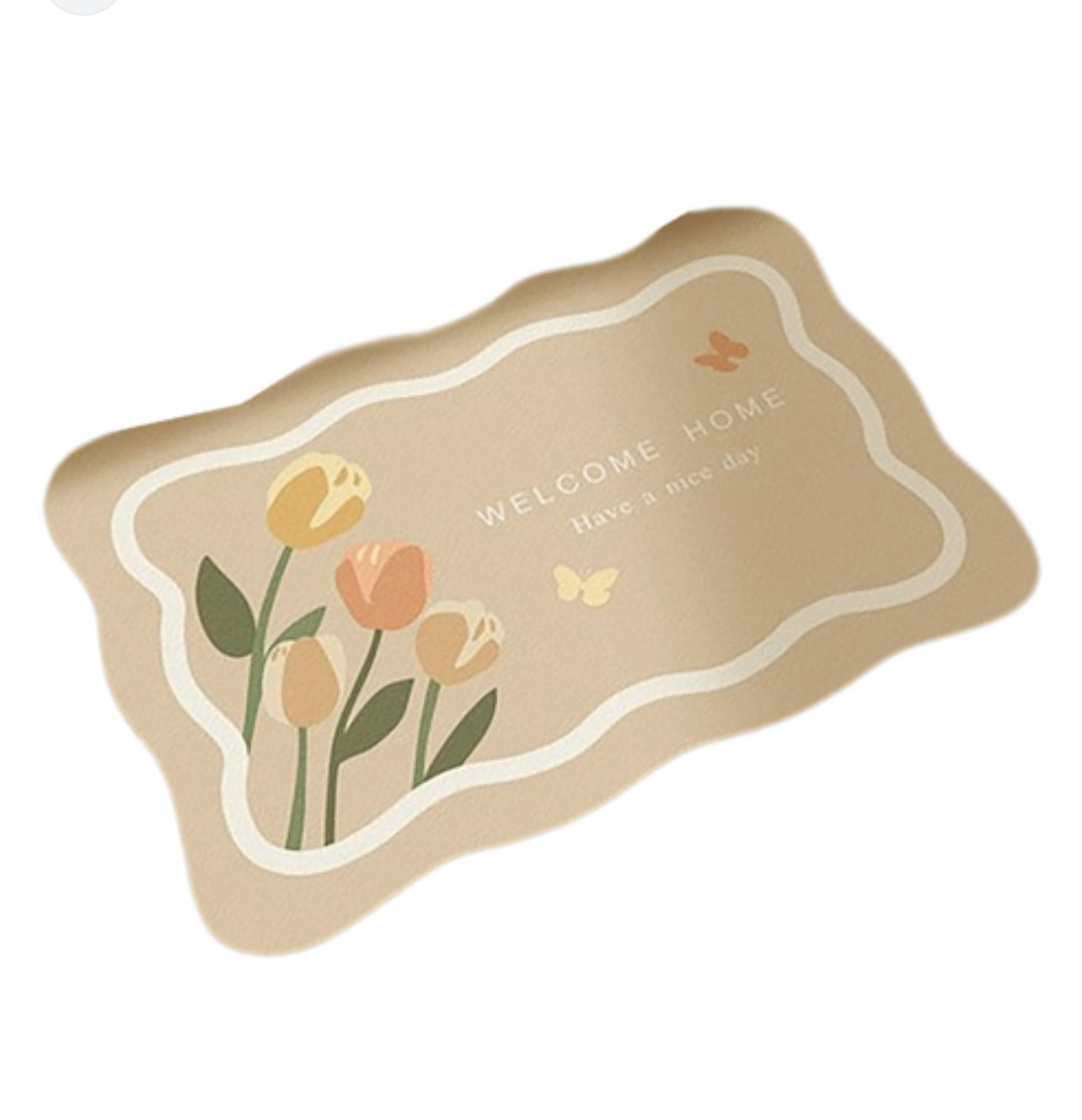 Alfombra de baño flores