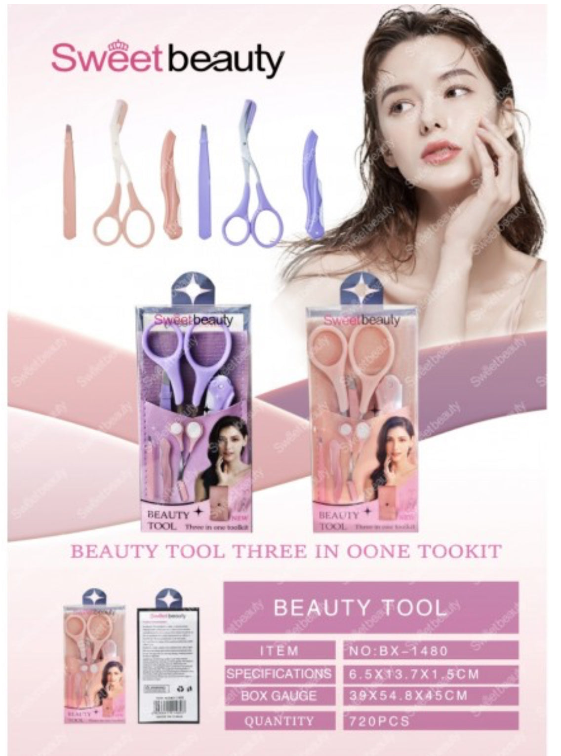 Kit de cejas x3 piezas