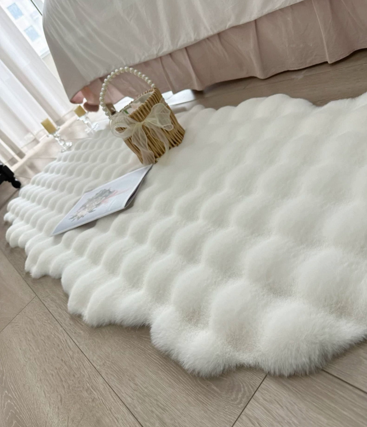 Alfombra Felpuda Pelo Conejo