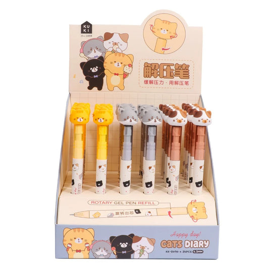 Boligrafo Gatito Giratorio 0.5mm x caja 24u