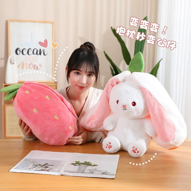 Peluche Conejo Frutilla 2 in1