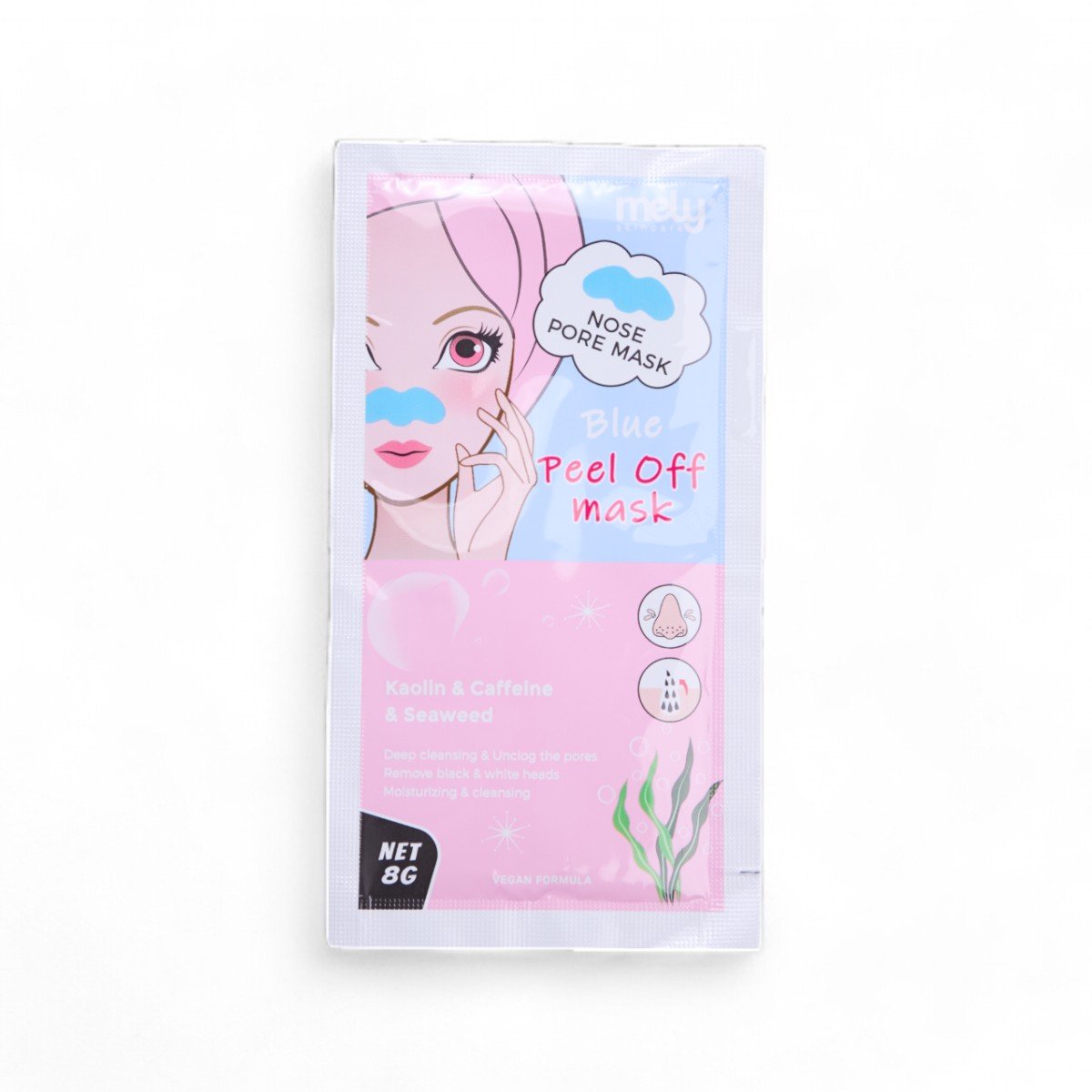 BLUE PEEL OFF NOSE PORE MASK 8G MELY