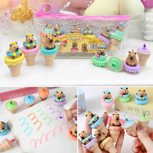 Resaltador Capybara x6pcs