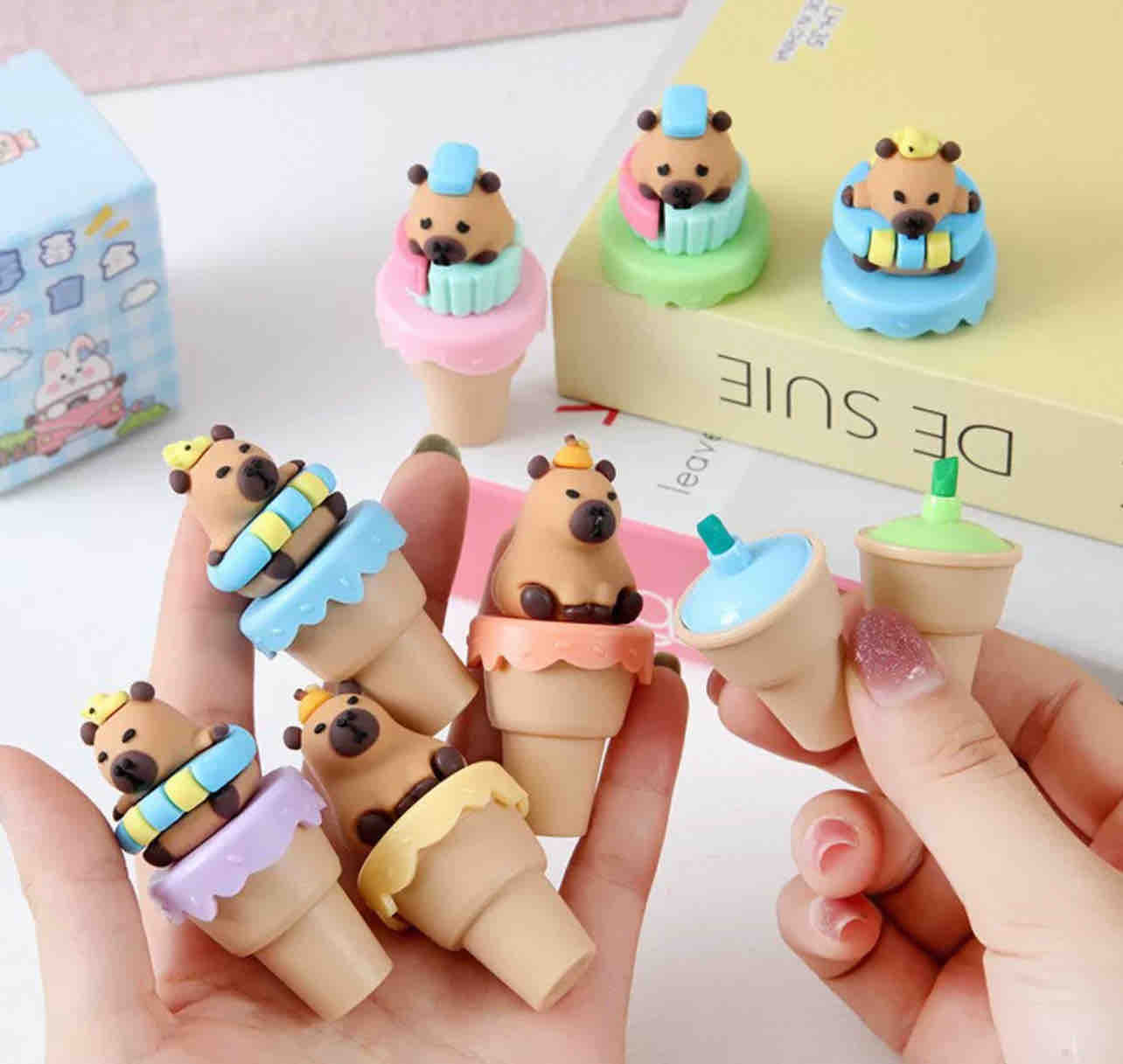 Resaltador Capybara x6pcs