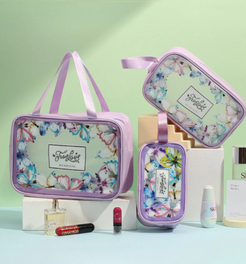 SET x3 PCS NECESER WASH BAG MARIPOSA
