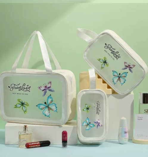 SET x3 PCS NECESER WASH BAG MARIPOSA