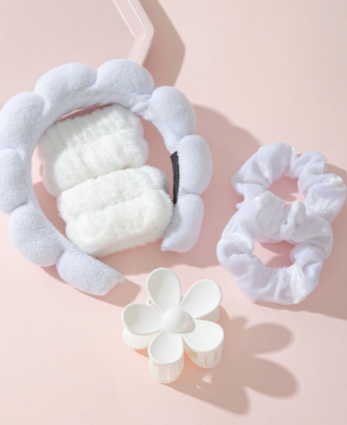 KIT VINCHA + MUÑEQUERA + BROCHE + COLITAS