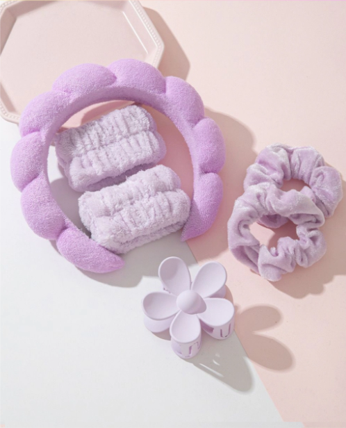 KIT VINCHA + MUÑEQUERA + BROCHE + COLITAS