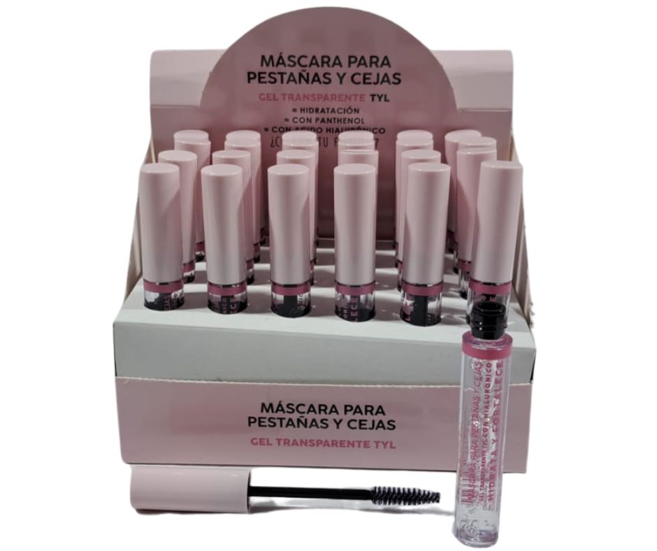 MASCARA GEL TRANSPARENTE PARA PESTAÑAS Y CEJAS Rosa - Con Hialuronico Thelma&Louise