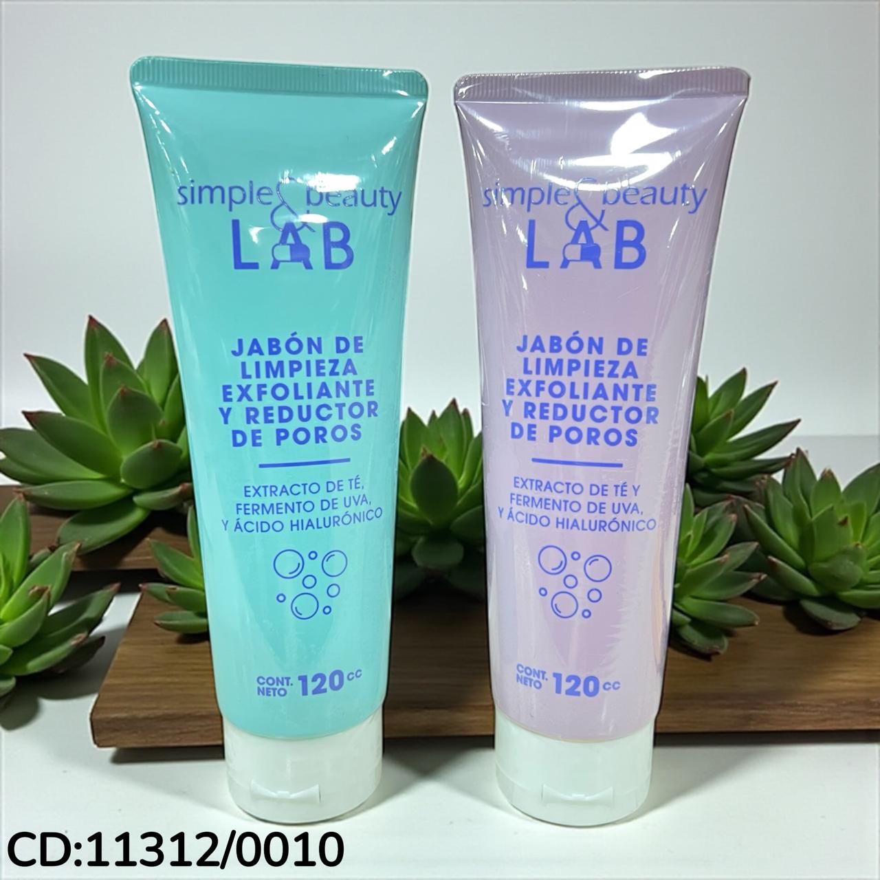 JABÓN DE LIMPIEZA EXFOLIANTE Y REDUCTOR DE POROS simple&beauty
