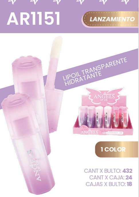 LIP OIL TRANSPARENTE HIDRATANTE 4 ANGELES