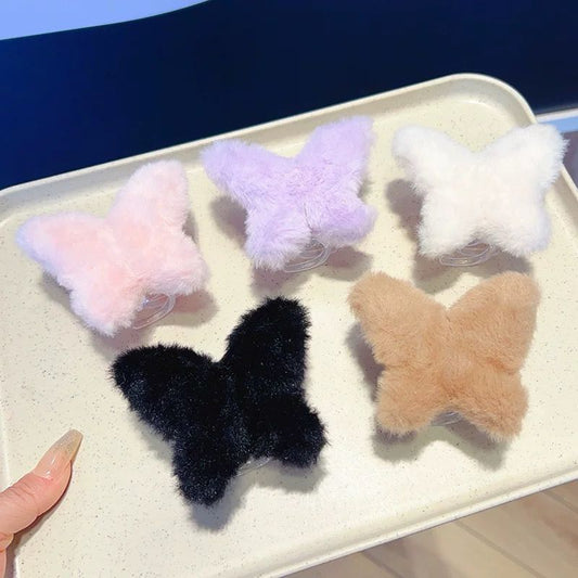 Broche mariposa peluche x12u