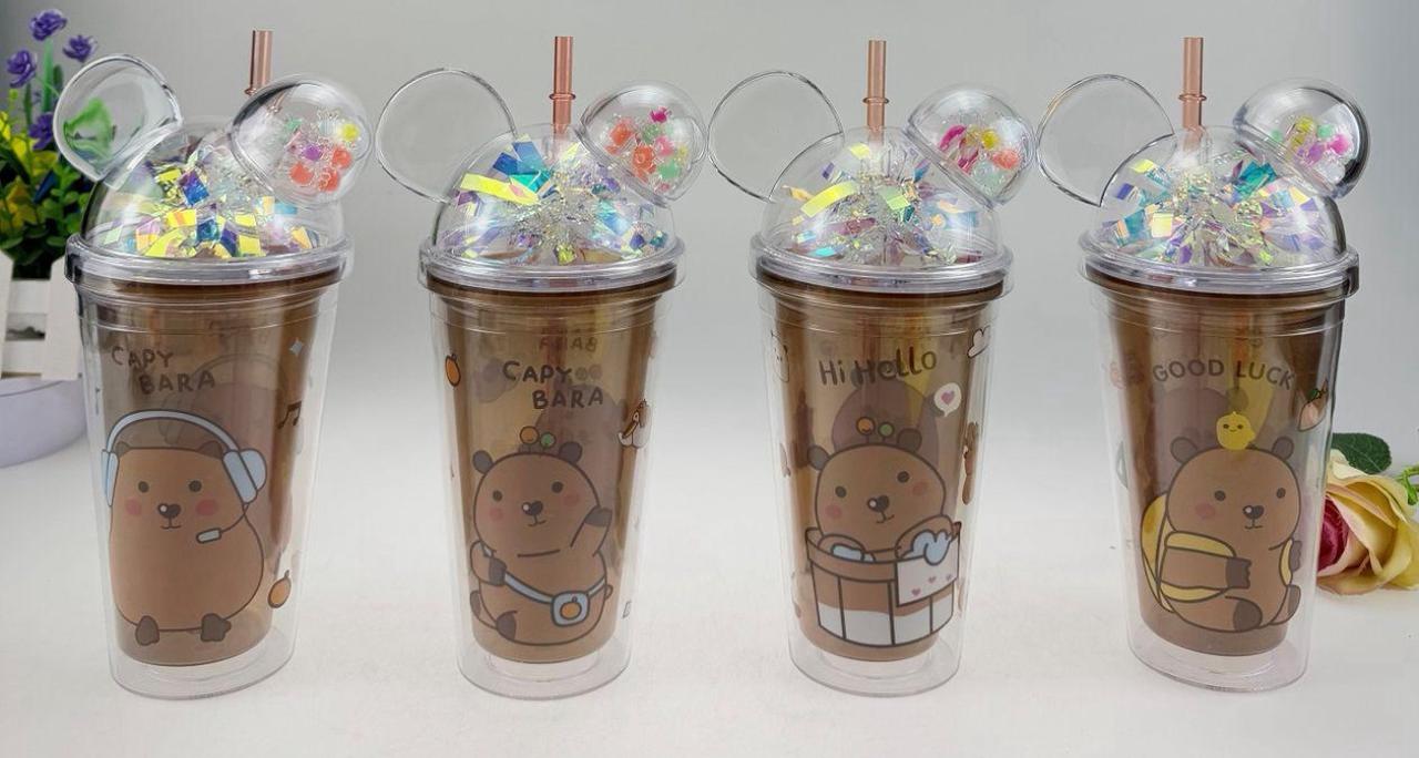 Vaso Con Tapa Capybara 450ml
