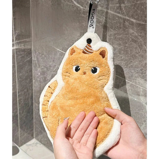 Toalla de Mano Gatito Cumpleaños