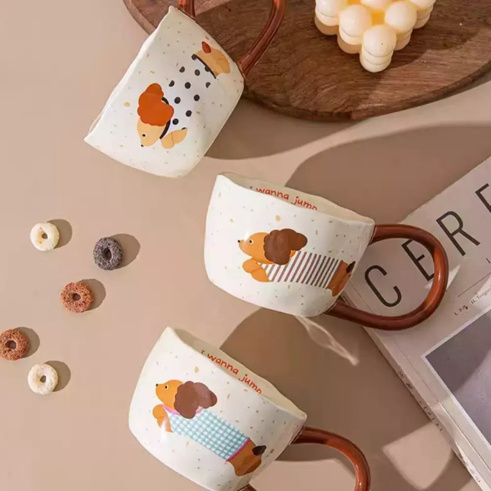 Taza de Ceramica Perro Salchicha