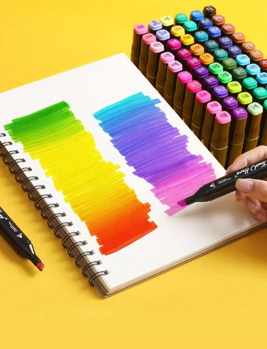 Marcador Doble Punta x80 color