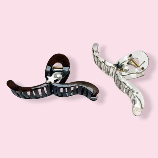 Pack Broche de Pelo Curva Perla con Dije x12pcs