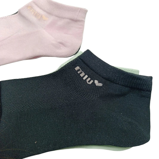 Medias Soquete Mujer Miu Corazon 3 Pares SIZE:36-41