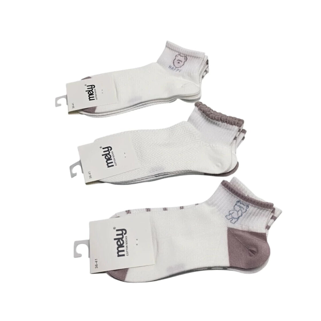 Medias Mujer Happy Bear 3 Pares Size: 36-41