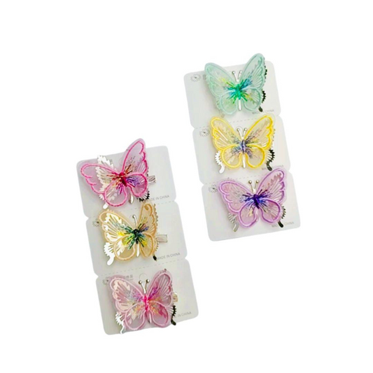 Hebilla Mariposa con Bordado x12u