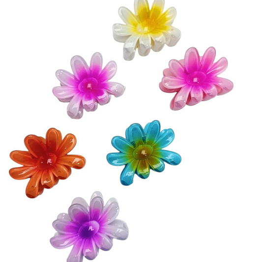 Broche para pelo Flor Margarita x12u