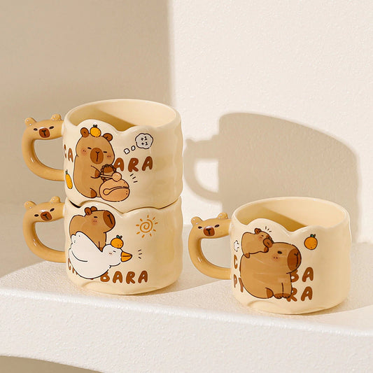 Taza Capybara Apilable con Cuchara