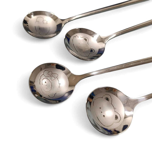 Cuchara Dibujo Animales x4Pcs