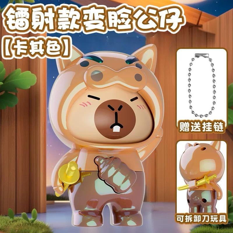 Llavero Adorno con Expresiones Cambiantes Capybara Guerrero