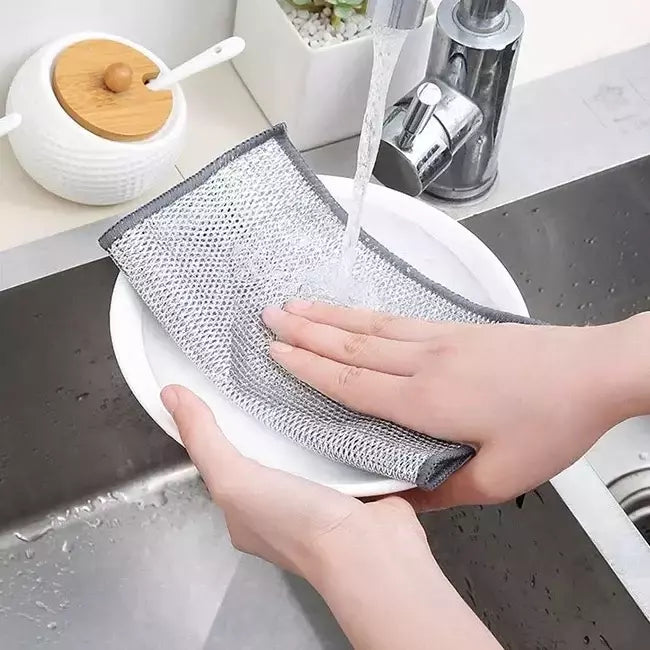 paño de cocina de alambre Doble capa