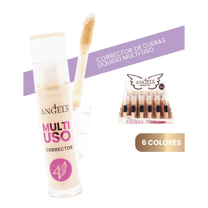 Corrector Fluido Alto Coverage Multiuso 4 Angels