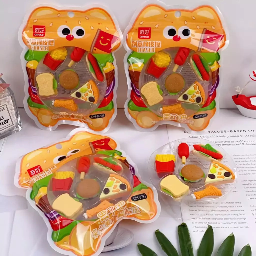 Set Gomas de Borrar Comida