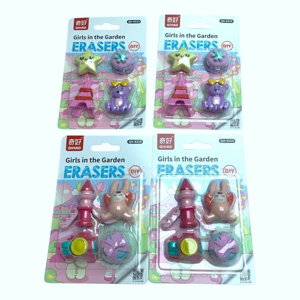 Goma borrador Erasers Diy Girls in the garden