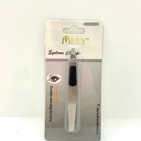 PINZA PARA DEPILAR CEJAS FORMA SESGADA MELY