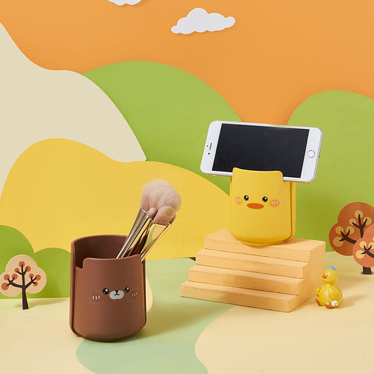 Organizador Portalápices Animal con Apoya Celular