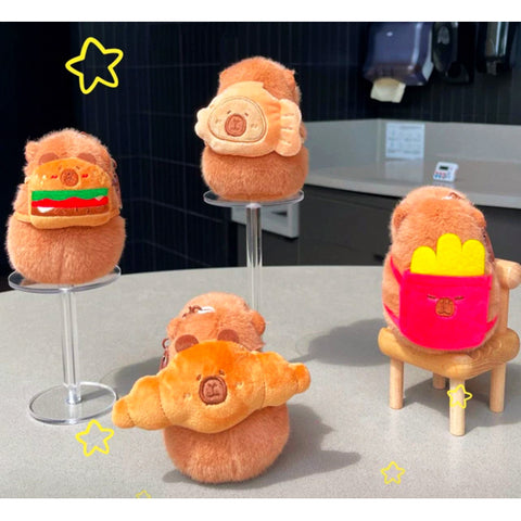 Llavero Peluche Capybara Lunch Time