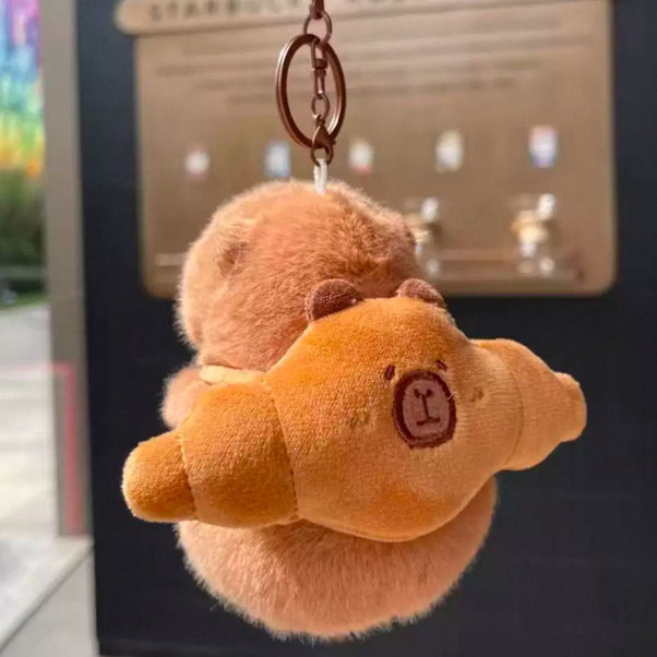 Llavero Peluche Capybara Lunch Time