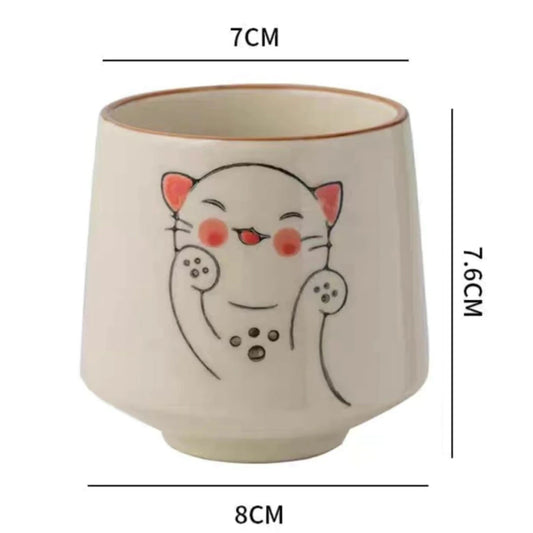 Vaso de Ceramica Gatito Kawaii