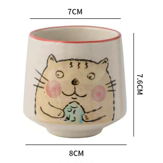 Vaso de Ceramica Gato Pez