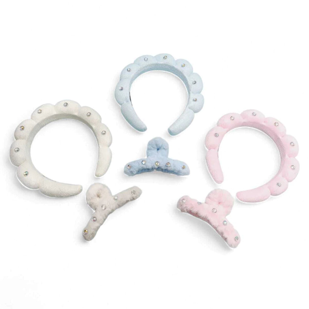 Set Vincha+Broche de Pelo Pastel Mely