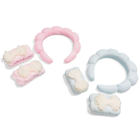 Set Vincha+Muñequeras Pastel Mely