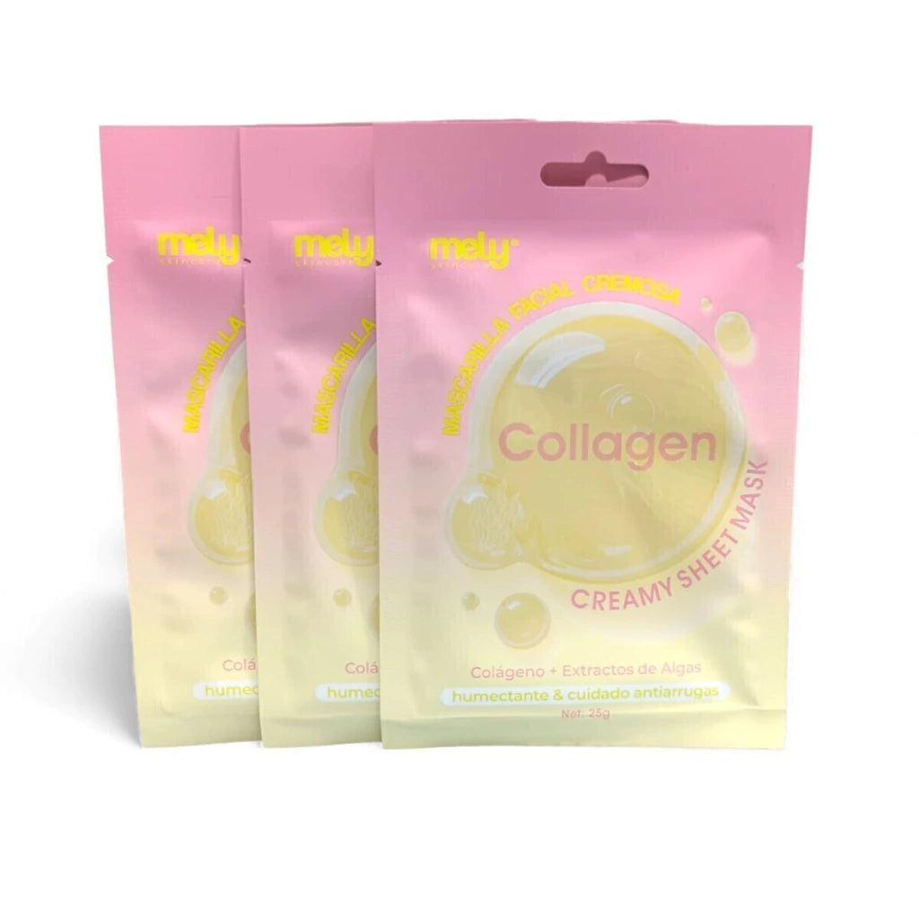 Mascarilla Facial Cremosa Colageno+Extractos de Algas