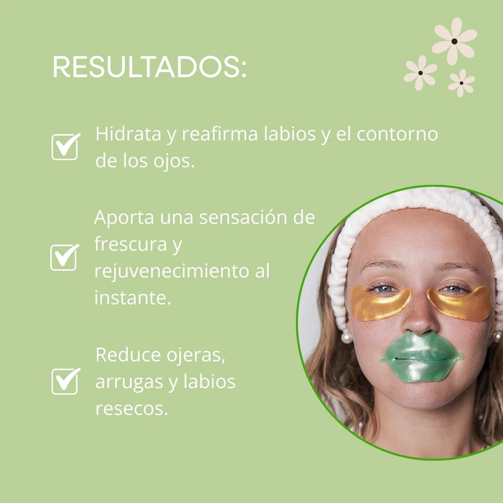 Mascarilla Para Contorno de Ojos y Labios con Vit. C y Aloe Vera