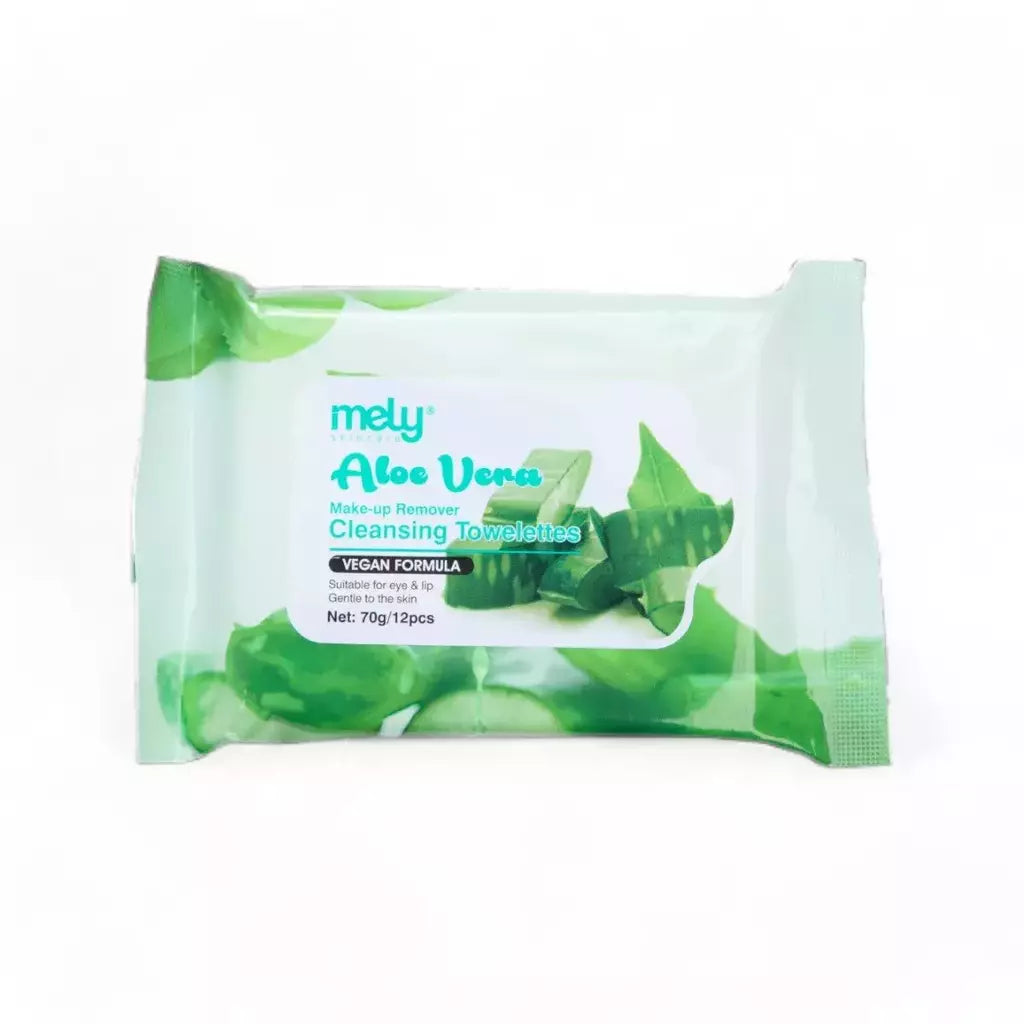 ALOE VERA MAKE-UP REMOVER CLEANSING TOWELETTES 70G MELY