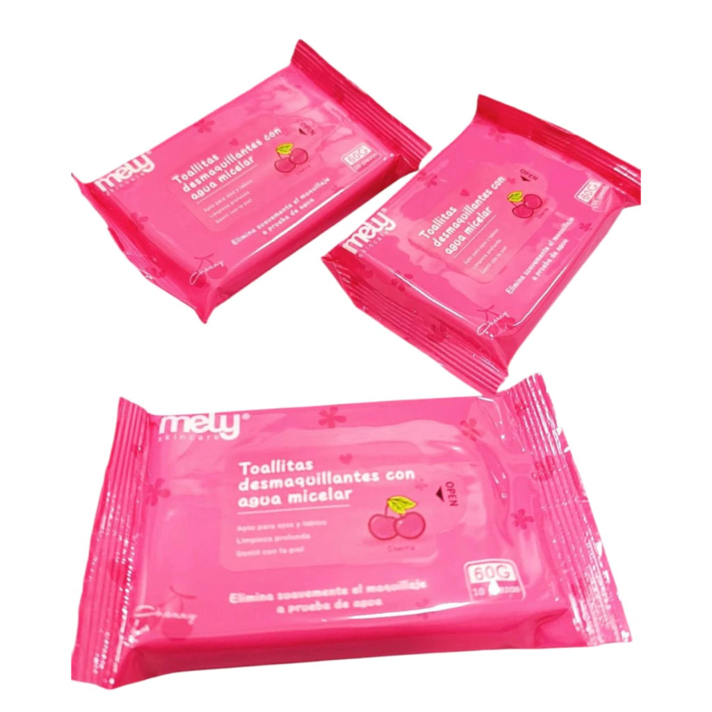 Toallitas Desmaquillantes con Agua Micelar Cherry MELY